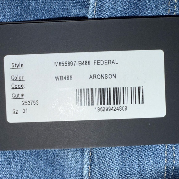 PAIGE Transcend Federal Slim Straight Men's Jeans // Size 31’ 33.5 Long - Picture 6 of 12
